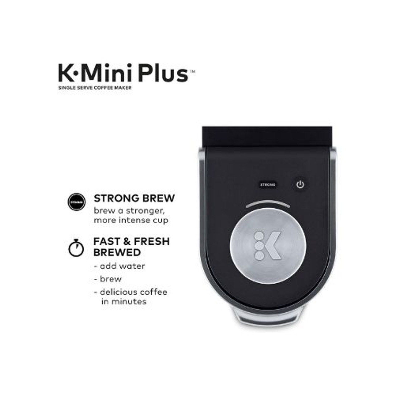 Keurig K-Mini Plus Single Serve K-Cup Pod Coffee Maker, Black